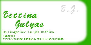 bettina gulyas business card